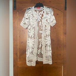 Betsey Johnson crochet swimsuit cover up